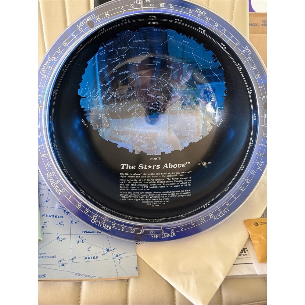 The Stars Above Spherical Concepts Star Finding Bowl 1984 Version Lucite Globe